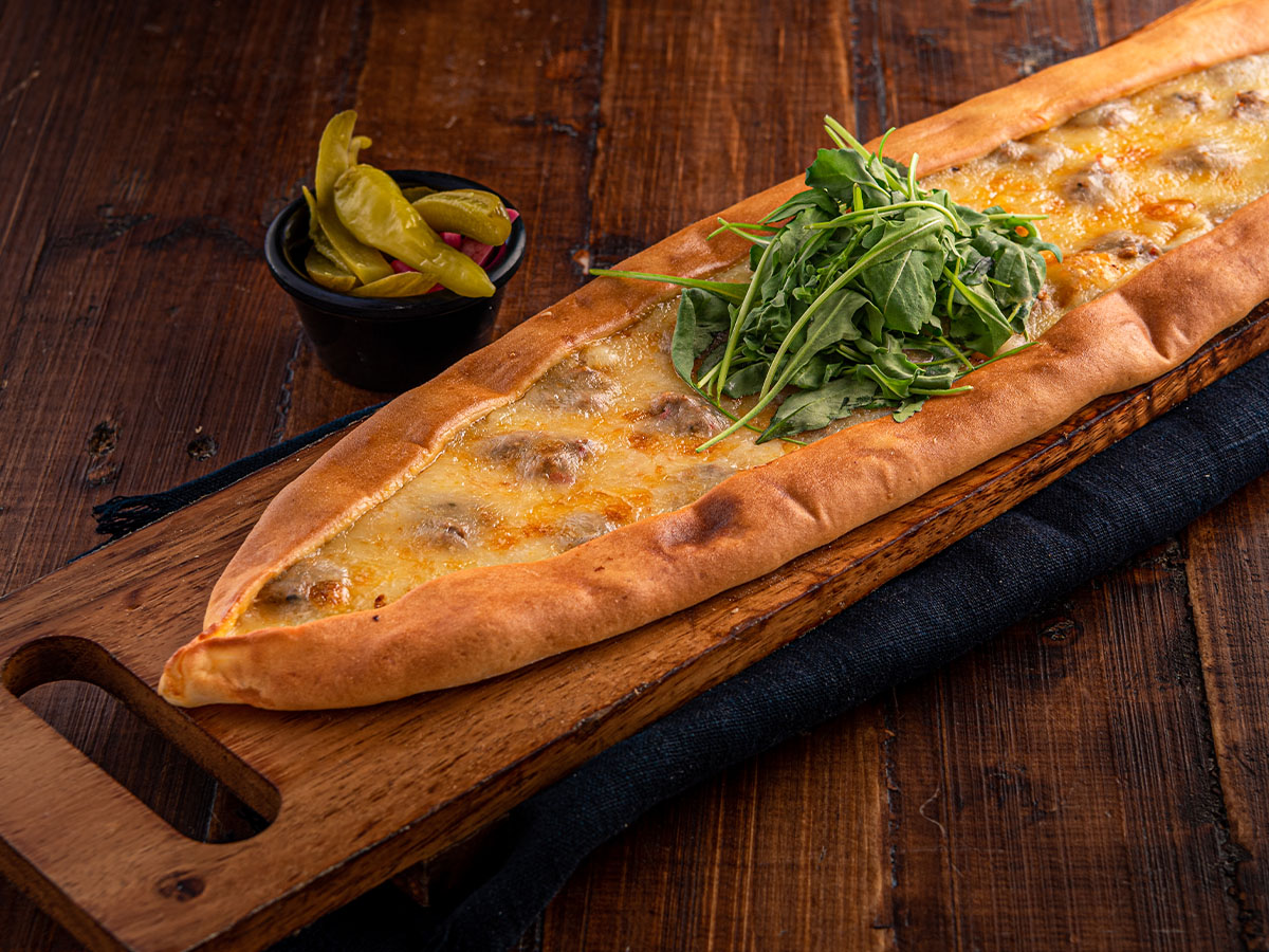 Sausage Cheese Pide